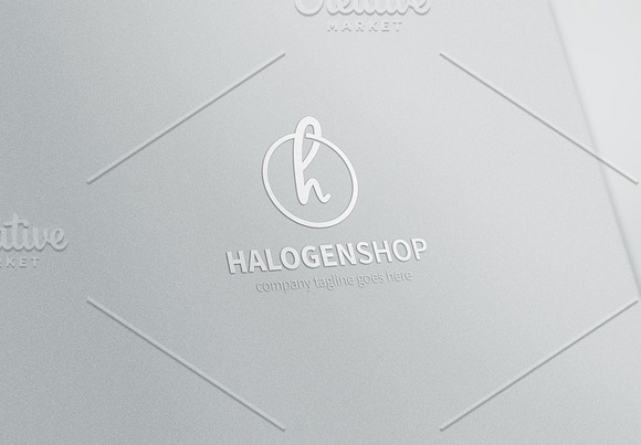 Halogen Shop Letter H Logo in Logo Templates - product preview 4