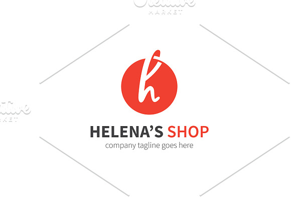 Helena Letter H Logo in Logo Templates - product preview 2
