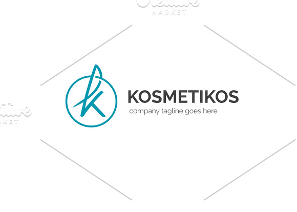 Kosmetikos Letter K Logo in Logo Templates - product preview 1