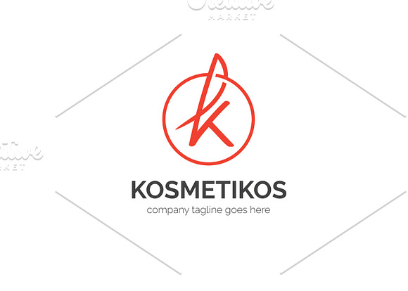 Kosmetikos Letter K Logo in Logo Templates - product preview 2
