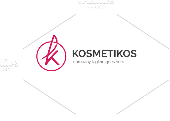 Kosmetikos Letter K Logo in Logo Templates - product preview 3