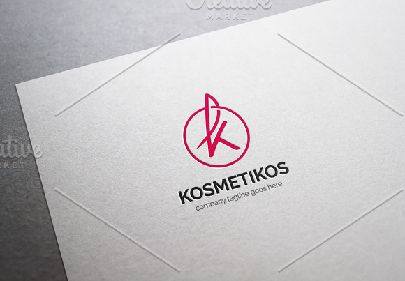 Kosmetikos Letter K Logo in Logo Templates - product preview 4