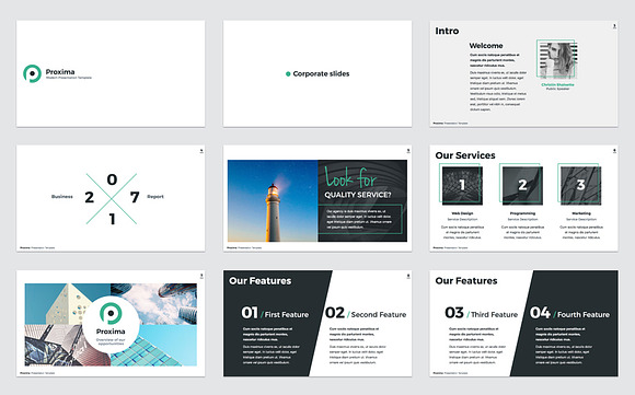 Proxima Modern Keynote Template in Keynote Templates - product preview 1