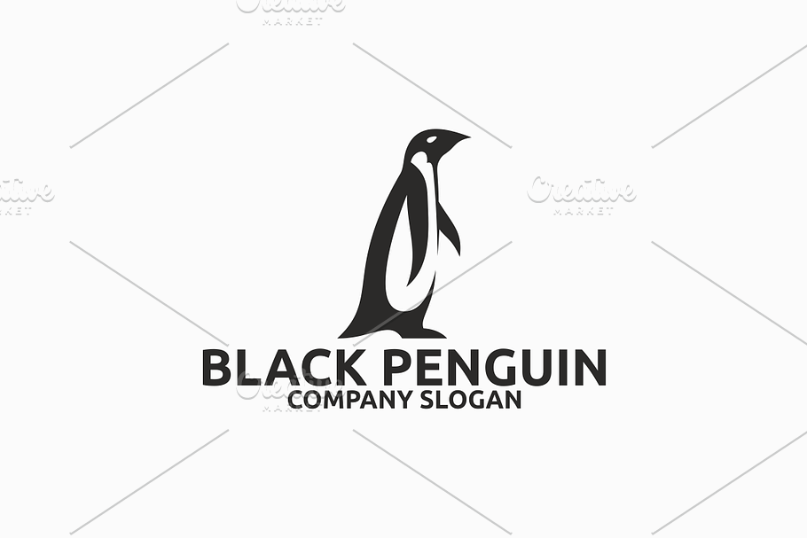 Black Penguin in Logo Templates - product preview 8