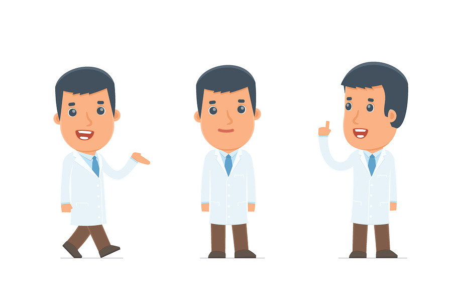 100 poses of character Doctor  in Illustrations - product preview 8