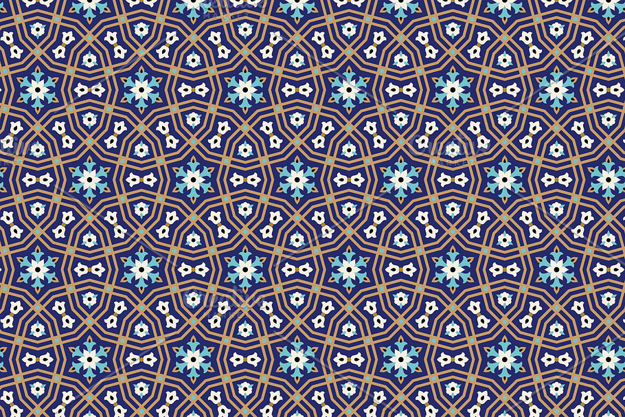 Arabic Floral Seamless Pattern in Patterns - product preview 8