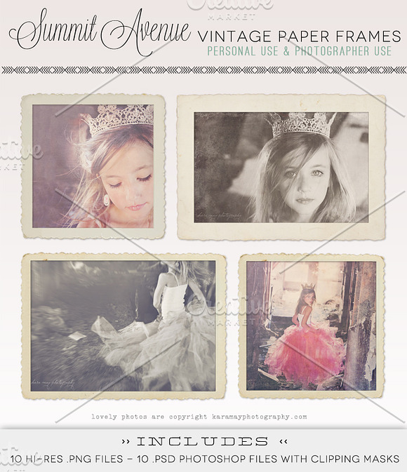 Divine Vintage Paper Frames in Objects - product preview 1