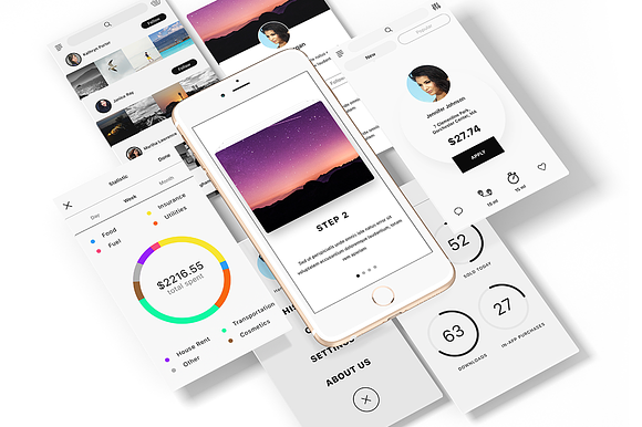 Hello UI Kit Mod. 2 in UI Kits and Libraries - product preview 3