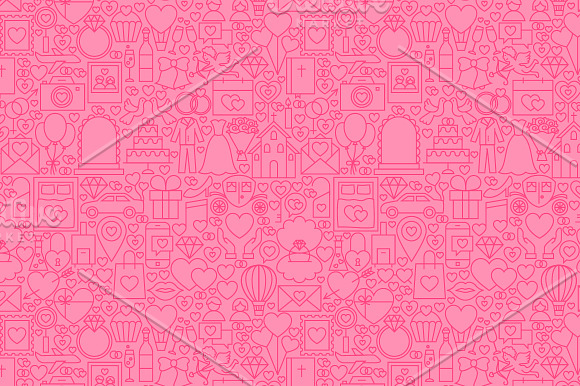 Wedding Line Seamless Patterns in Patterns - product preview 1