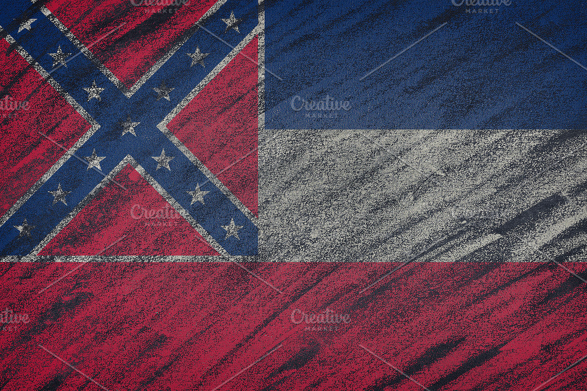Mississippi state flag. in Illustrations - product preview 8