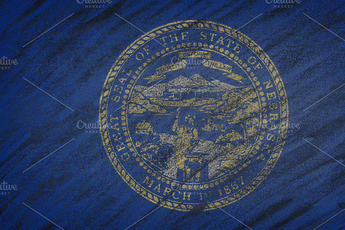 Nebraska state flag. in Illustrations - product preview 8