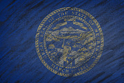 Nebraska state flag.