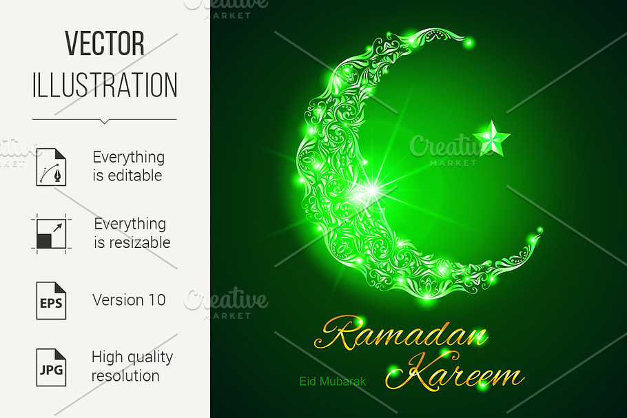 Ramadan Kareem greeting card in Graphics - product preview 8