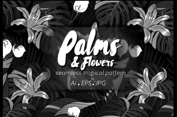 P&F seamless tropical pattern in Patterns - product preview 2