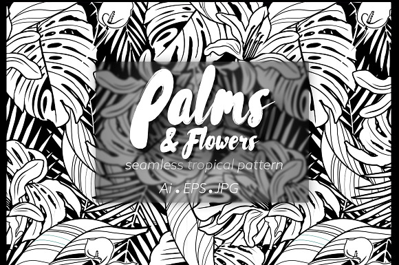 P&F seamless tropical pattern in Patterns - product preview 4