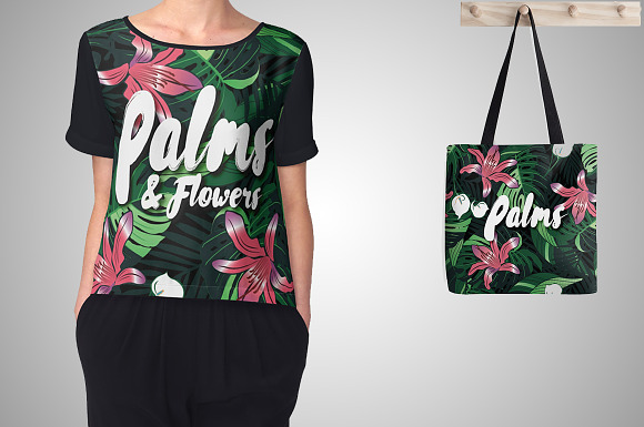 P&F seamless tropical pattern in Patterns - product preview 5