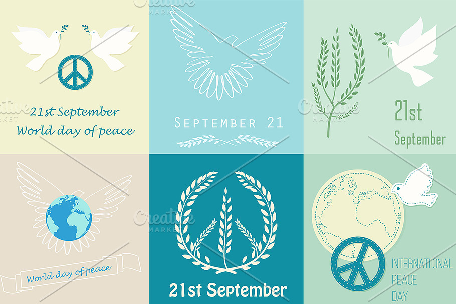 12 International Day of Peace design in Graphics - product preview 8