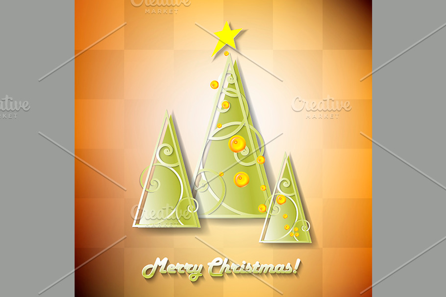 Cute cartoon Christmas tree in Illustrations - product preview 8