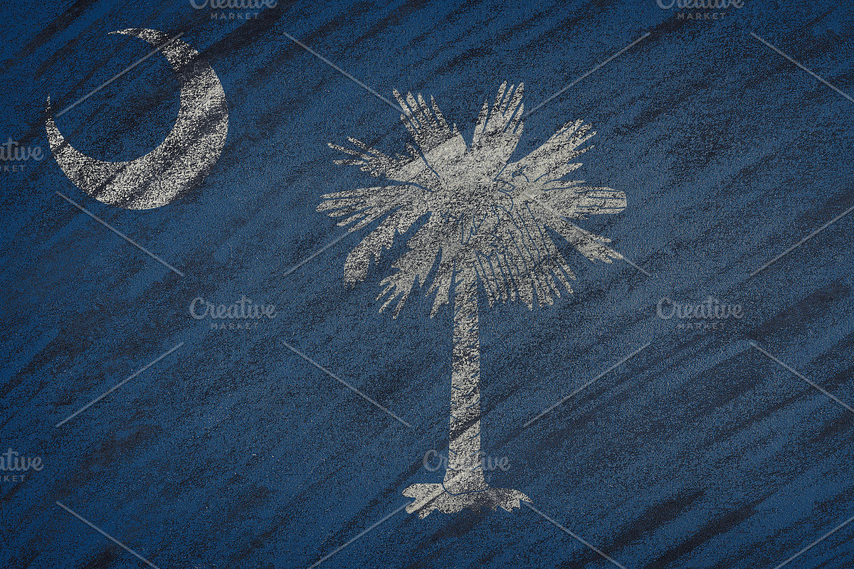 South Carolina state flag. in Illustrations - product preview 8
