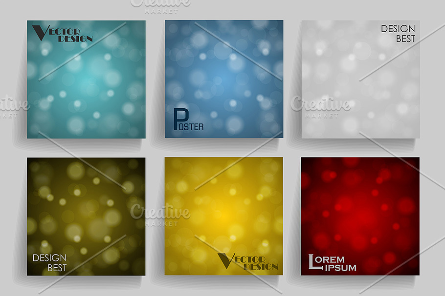 Vecto rblurred abstract backgrounds in Patterns - product preview 8