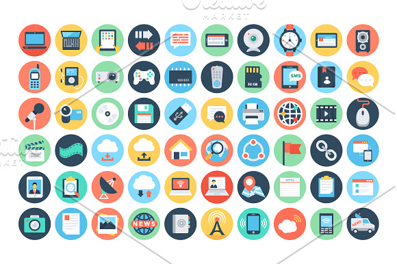 150+ Flat Communication Icons in Text Message Icons - product preview 1
