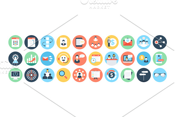 125+ Flat Project Management Icons  in Graphics - product preview 2