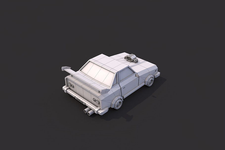 Low Poly Racing Car in Vehicles - product preview 6