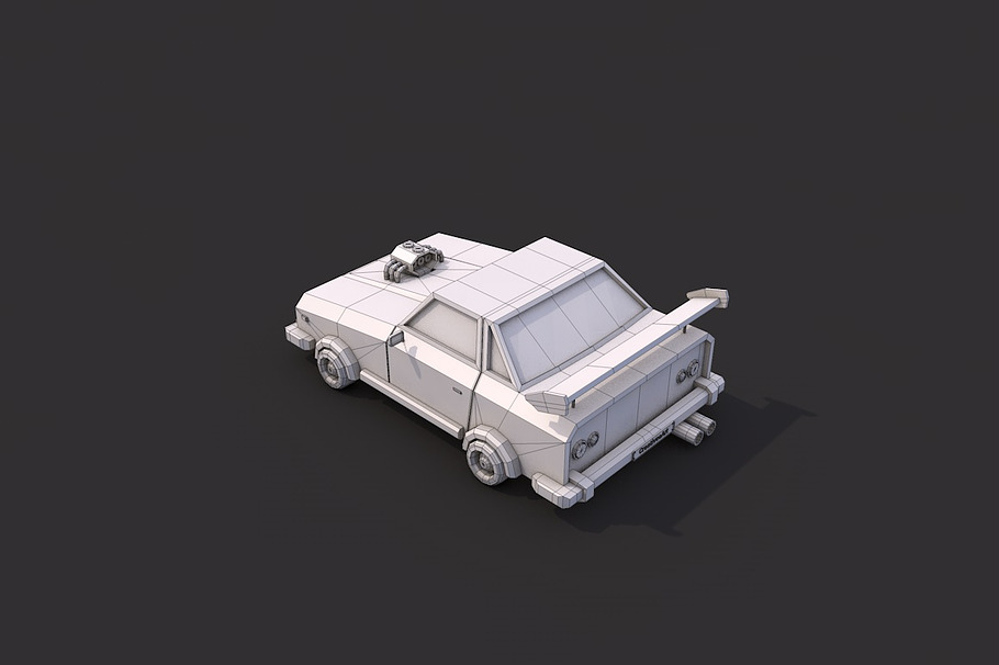 Low Poly Racing Car in Vehicles - product preview 7