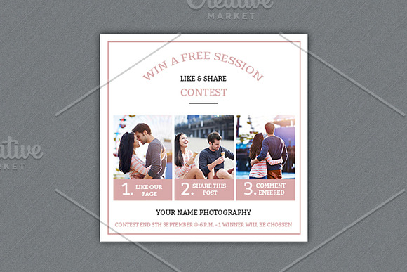 Facebook Promo Marketing Board-V378 in Flyer Templates - product preview 1