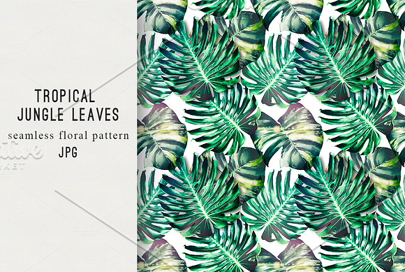 Tropical leaves,pineapples patterns in Patterns - product preview 2