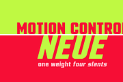 Motion Control Neue: a Sturdy Font