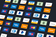 Minimalist/Flat - Credit Card Icons
