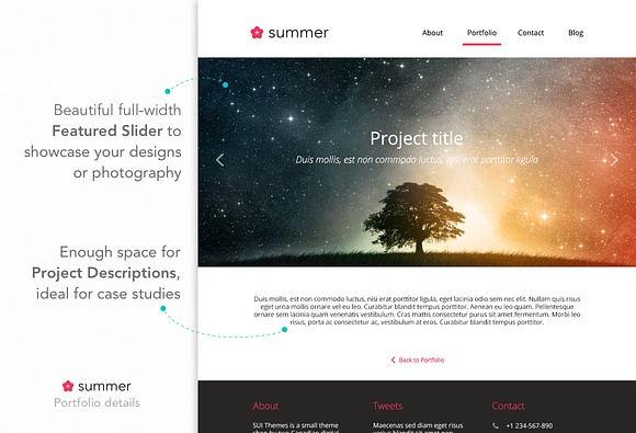 Summer—Creative Portfolio HTML Theme in HTML/CSS Themes - product preview 4