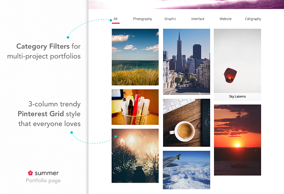 Summer—Creative Portfolio HTML Theme in HTML/CSS Themes - product preview 5