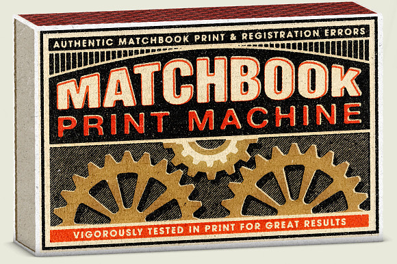 Matchbook Print Machine | PSD Pack in Photoshop Layer Styles - product preview 4