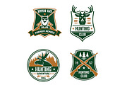 hunting sport club shields set