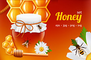 Honey realistic set