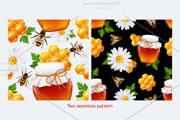 Honey realistic set in Illustrations - product preview 3