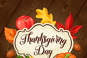 Thanksgiving Day greeting cards. 