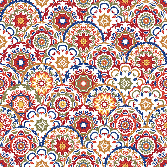 Seamless abstract pattern of circles in Patterns - product preview 1