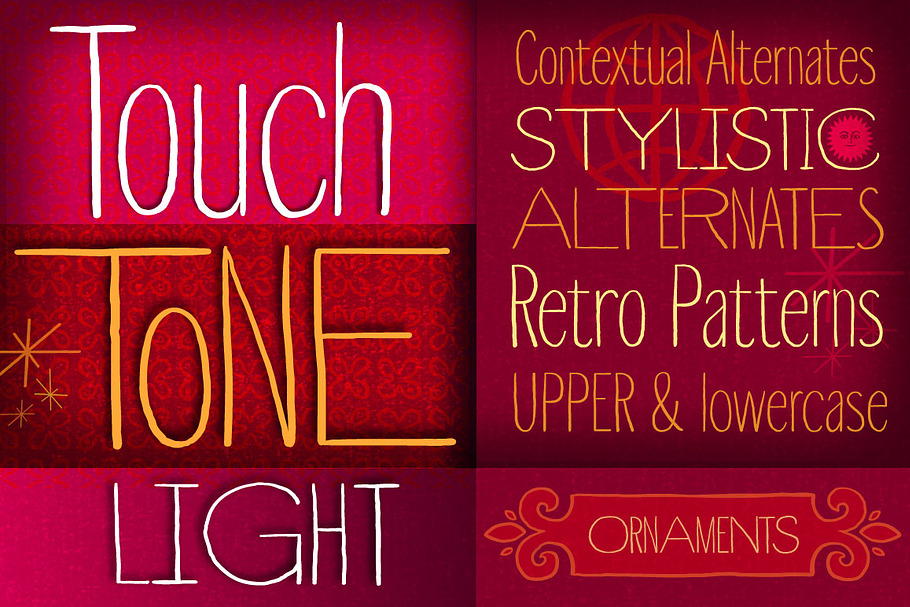 Touch Tone Light in Sans-Serif Fonts - product preview 8