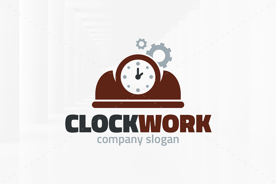 Clock Work Logo Template in Logo Templates - product preview 8