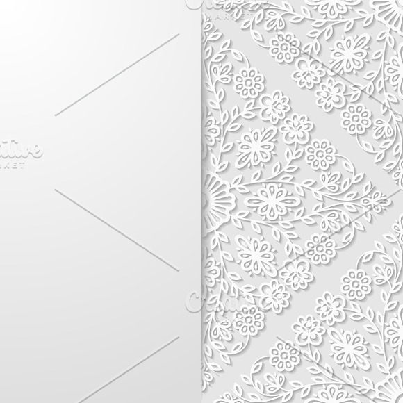 Set of abstract floral backgrounds in Illustrations - product preview 4