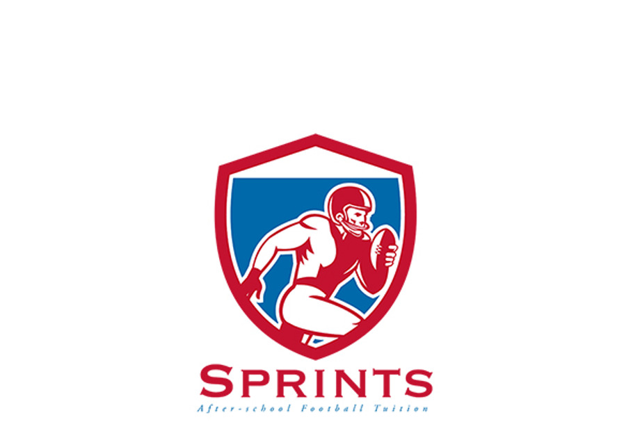 Sprints After School Football Logo