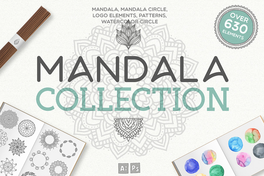 Mandala Collection [630 Elements] in Objects - product preview 8