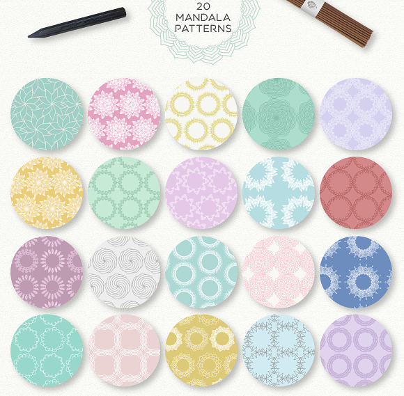 Mandala Collection [630 Elements] in Objects - product preview 8
