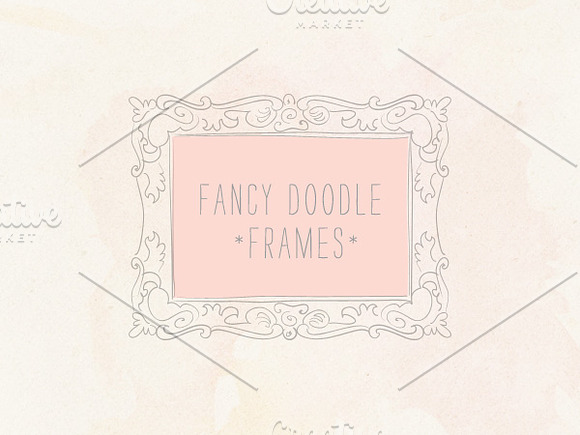 Vintage Doodle Frames in Objects - product preview 1