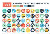 75+ Manufacturing & Production Icons
