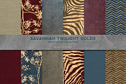 Savannah Twilight Golden Textures