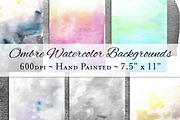 Ombre Watercolor Background Textures